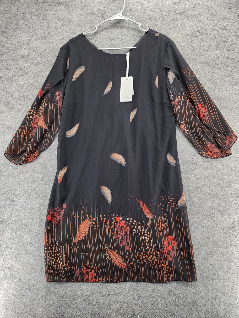 Grace Karin Dress Womens Extra Large Short Sleeve Black Floral